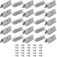 thumbnail image 1 of Cornucopia Brands Metal Chair Webbings Clips (25-Pack); Replacement Upholstery Furniture Clamps w/ Screws Included, 1 of 6