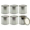 Cornucopia Brands Metal Paint Cans w/ Lids (1/2 Pint Size, 6-Pack), 1-Cup Capacity Empty Unlined Half Pint Paint Pails