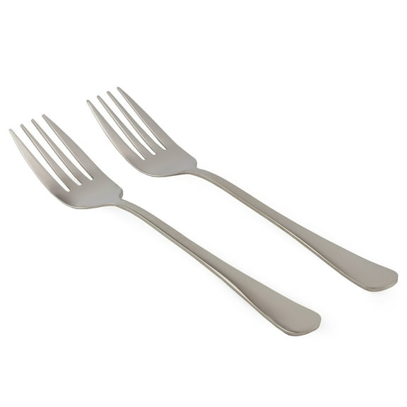 Cornucopia Brands Serving Fork (2 Pack) Set of Two (2)- Elegant Top of the Line Serving Forks, Buffet & Banquet Style Serving Forks, 9" Stainless Steel