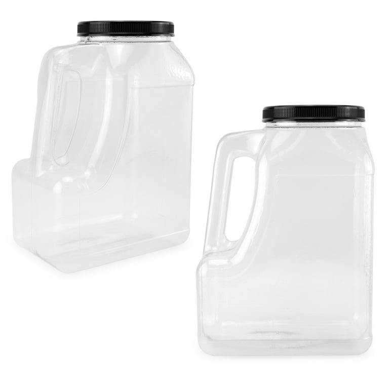 https://i5.walmartimages.com/seo/Cornucopia-Clear-Plastic-Gallon-Jar-with-Handle-and-Airtight-Lid-2-Pack-for-Bulk-Food-Craft-Supplies-Paint-and-Detergent-Storage-and-More_57812be2-50e9-42ec-a2fc-1ef1539e547a.d5ac7a41df8ab6c47ffe5a1246034778.jpeg?odnHeight=768&odnWidth=768&odnBg=FFFFFF
