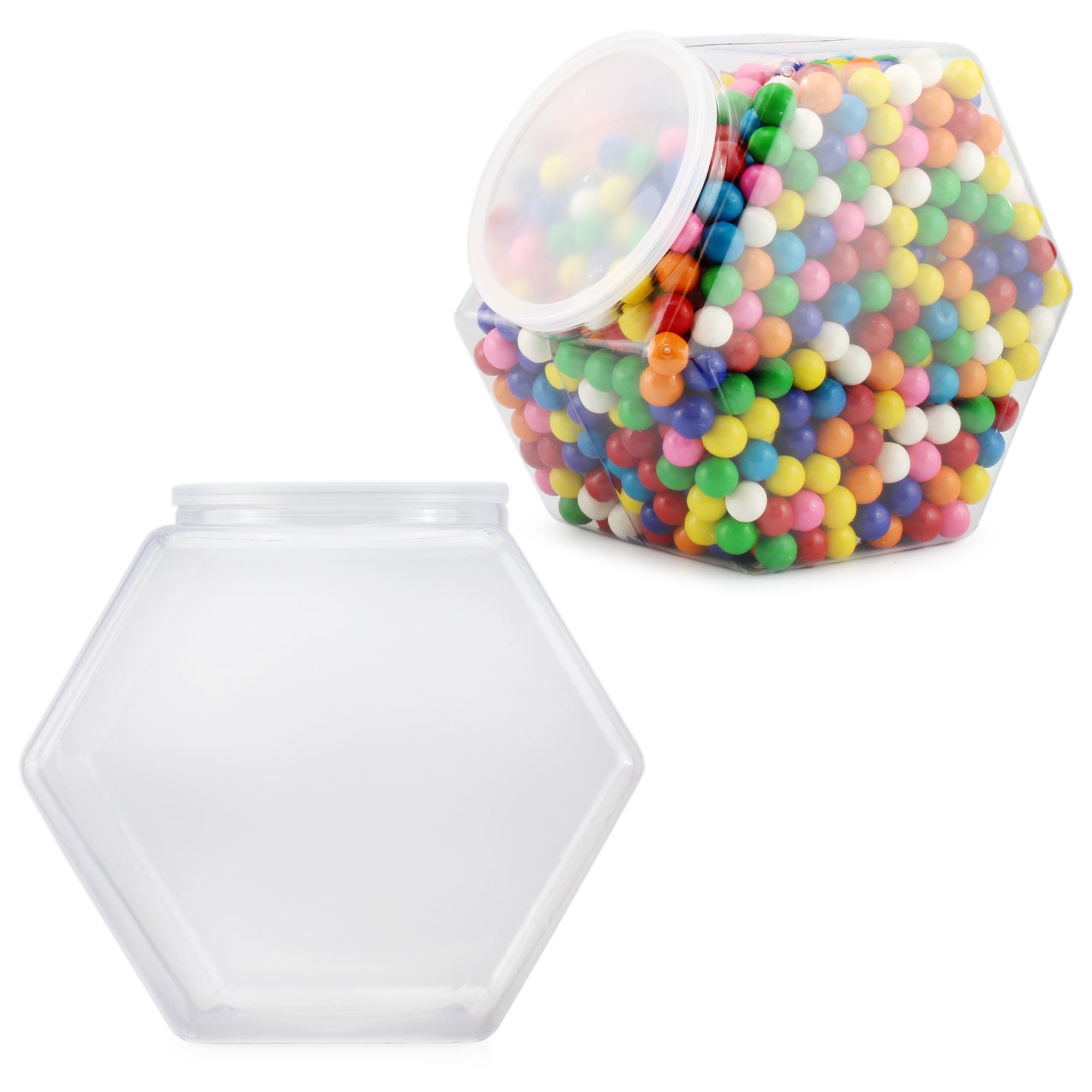 30 Piece Hexagon Plastic Container Set, For Kitchen Storage