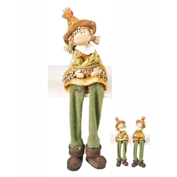 Cornucopia Harvest Scarecrow Shelfsitter by Ganz