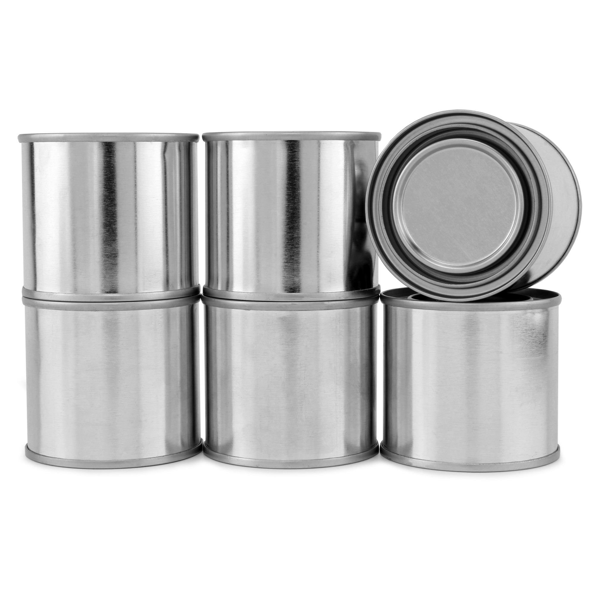 Blysk Empty Metal Quart Paint Cans with Lids Paint Storage Containers Unlined Multipurpose Storage Art & Crafts DIY Projects Painting Garage