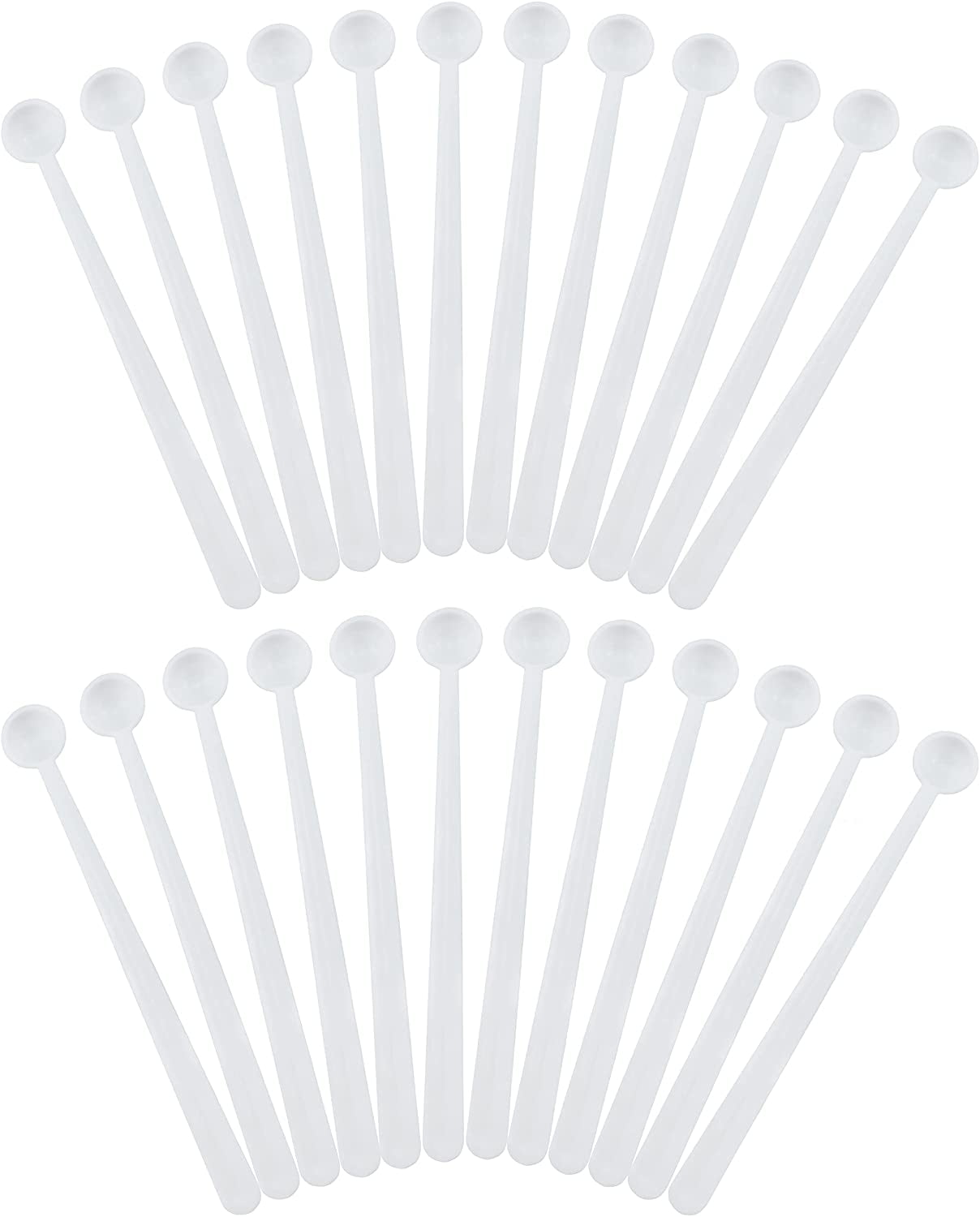 SuperDosing Static Free 6-10 mg Plastic Micro Measuring Spoons for  Supplement Powders, 25 Pack