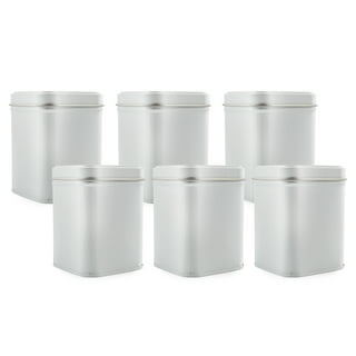 4pcs Tin Box Containers Metal Tins Storage Box with Lids Home Organizer Small  Tins 