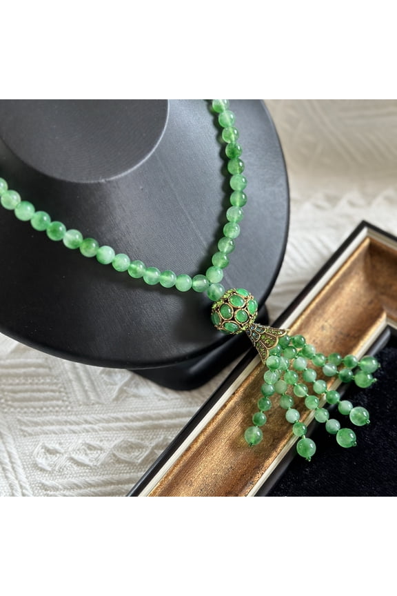 Coro (Jewelry) Vintage Autumn/Winter Retro New Chinese-Style Hanfu Cheongsam Accessories Necklace Sweater Chain