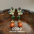 thumbnail image 1 of Coro antique vintage new Chinese style stud earrings earrings light luxury niche senior sense of national style earrings accessories female, 1 of 4