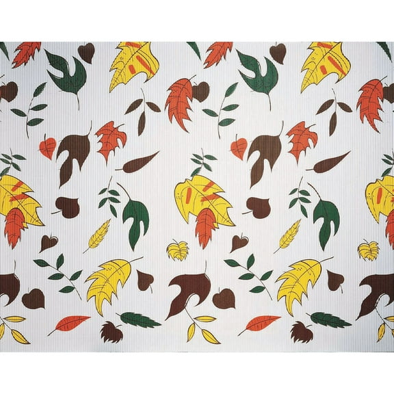 Corobuff Counterwrap Orange Falling Leaves - 25'L x 48"W