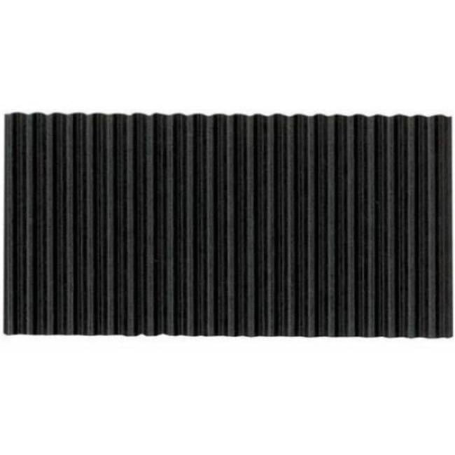 Corobuff Fade Resistant Solid Color Corrugated Paper Roll, 48 in. x 25 ft., Black