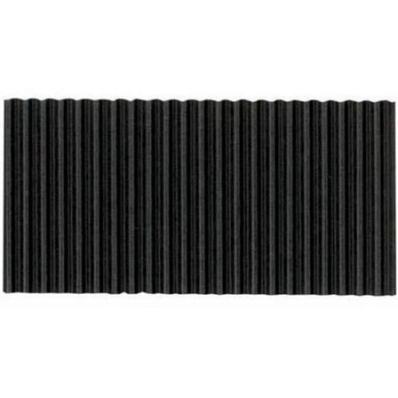 Corobuff Fade Resistant Solid Color Corrugated Paper Roll, 48 in. x 25 ft., Black