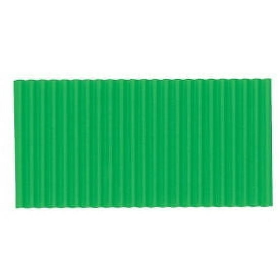 Corobuff Solid Color Corrugated Paper Roll, 48 Inches x 25 Feet, Apple Green