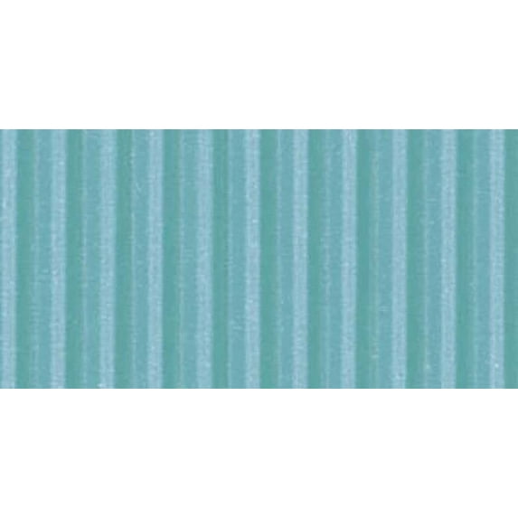 Corobuff Solid Color Corrugated Paper Roll, 48 Inches x 25 Feet, Azure Blue