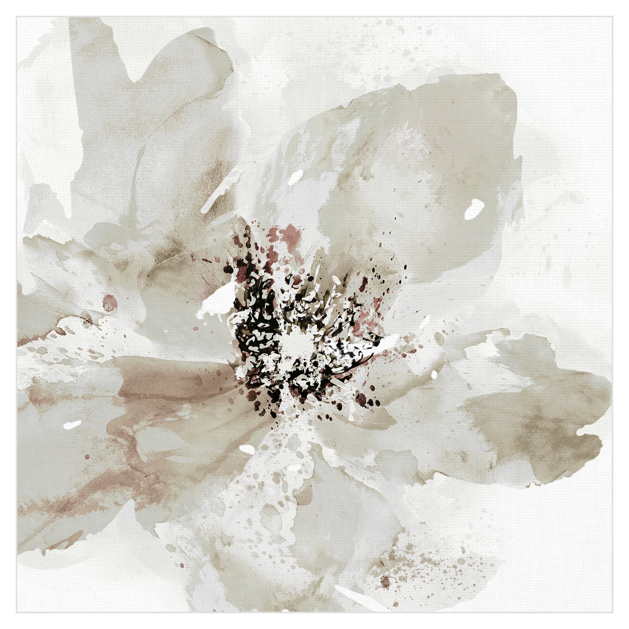 Corolla I Neutral by Tania Bello Floral Canvas Art