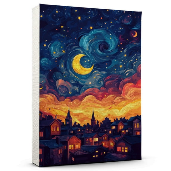Corolla Travel Canvas Art Print, North Carolina Wall Canvas Starry Night, Corolla Canvas Painting decorNorth Carolina Travel Picture -97AZ333