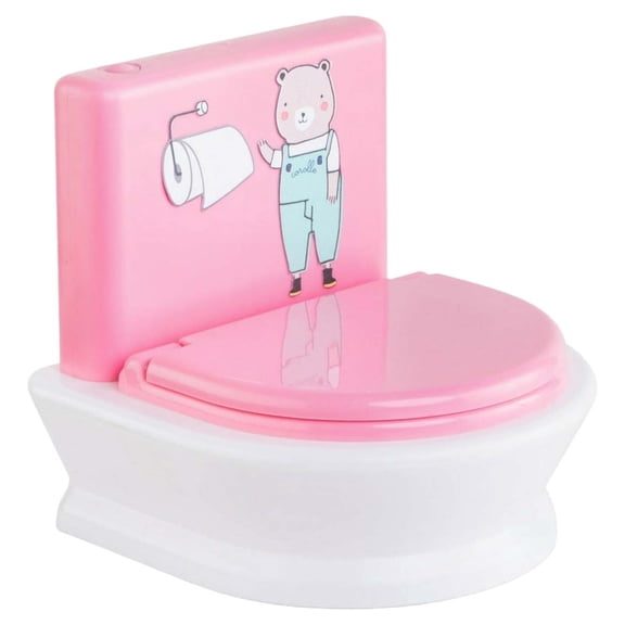 Corolle - Interactive Toilet - Baby Doll Potty with 2 Sounds For Realistic Pretend Play - Fits 14" Dolls - Batteries Included