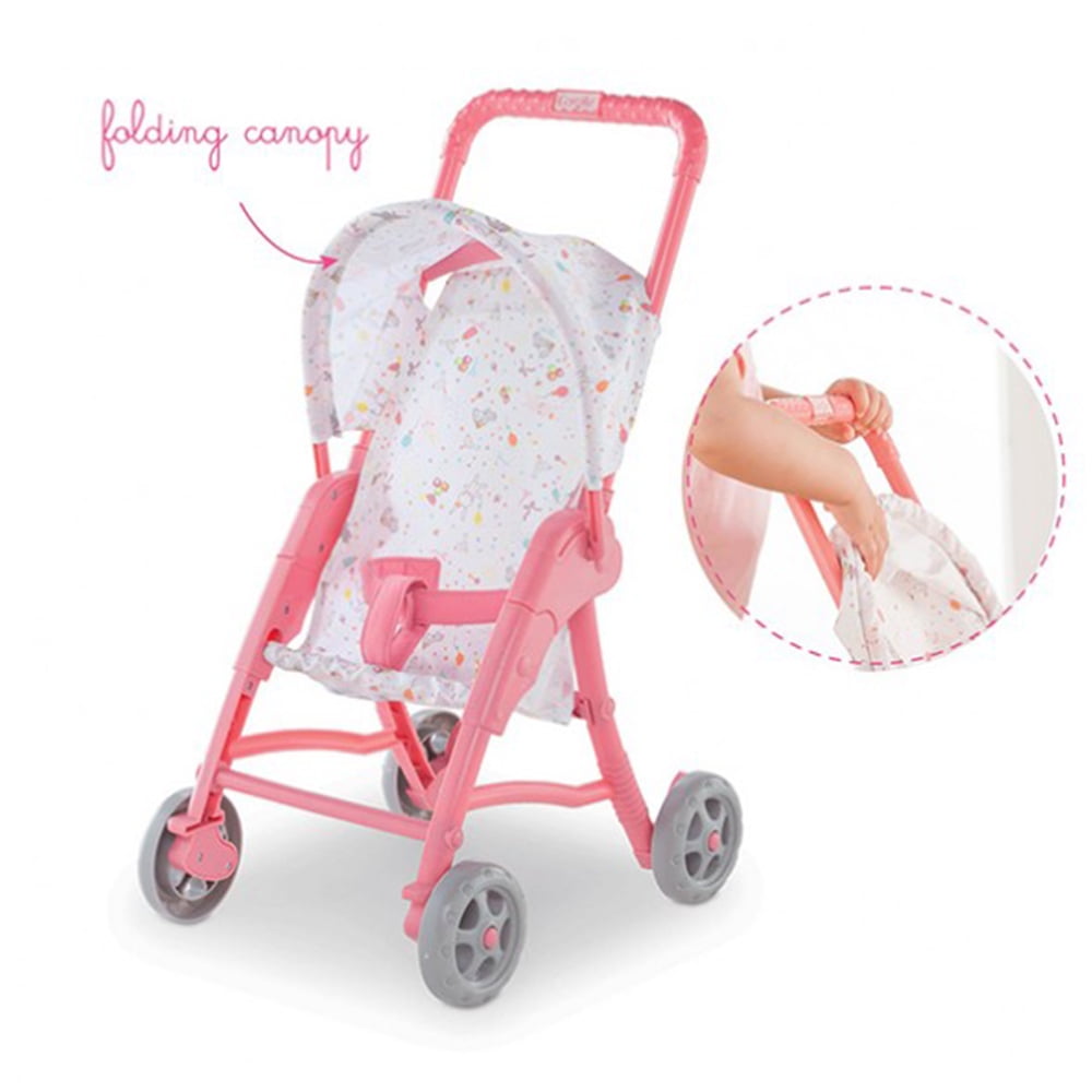 Corolle Baby Doll Stroller with Folding Canopy - fits 12 Dolls