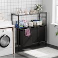 thumbnail image 1 of Coromose 3-Section Laundry Hamper Sorter with Shelves, Laundry Organizer and Storage, 1 of 8