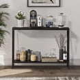 thumbnail image 1 of Coromose Narrow Console Table with Storage Shelf, 42.9" Long Sofa Side Table for Living Room, Entryway, Hallway, Foyer, Black, 1 of 8