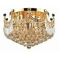 thumbnail image 1 of Corona 9 light Gold Flush Mount Clear Royal Cut Crystal, 1 of 4