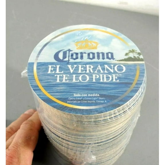 Corona Beer Round Summer Drink Coaster Sleeve 100 pcs.