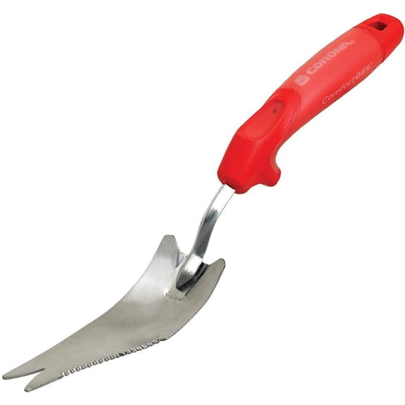 CORONA ComfortGEL CT-3354 Weeder, 7 in L Blade, Stainless Steel Blade, Composite Handle, 6 in L Handle