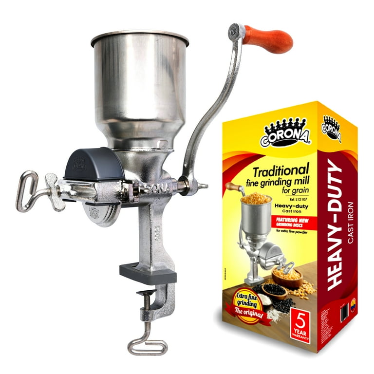 Free Shipping! Corona Cast Iron Grain Mill with 1.9 Quart Hopper