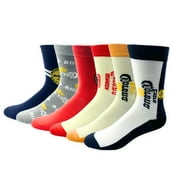 COCA-COLA Corona Crew Socks, Can Gift Box, 6-Pack, Size 6.5-12