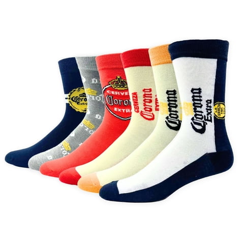Crew Socks, Can Gift Box, 6-Pack, Size 6.5-12