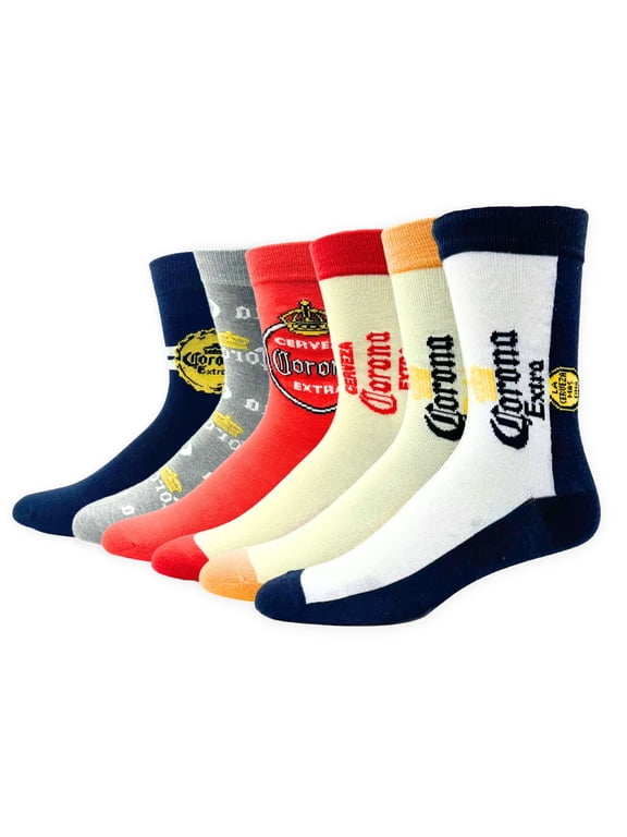Crew Socks, Can Gift Box, 6-Pack, Size 6.5-12