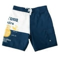 thumbnail image 1 of Corona Extra 44918-L Corona Extra Blue & White Split Board Shorts - Large, 1 of 1