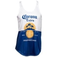 thumbnail image 1 of Corona Extra 794851-S Corona Bottle Label Womens Racerback Tank Top - Small, 1 of 1