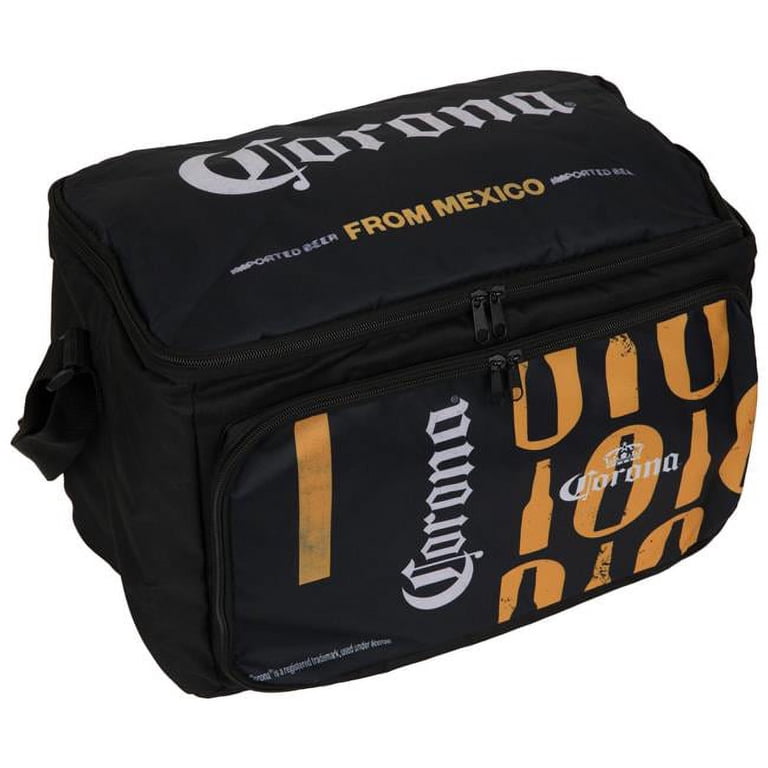 Corona Extra 861815 Bottle Pattern Soft Cooler Bag, Black