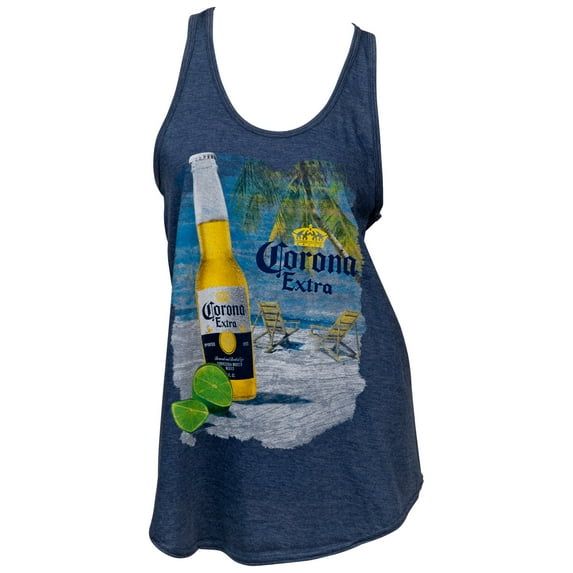 Corona Extra Beach Bottle Women's Tank Top-Medium