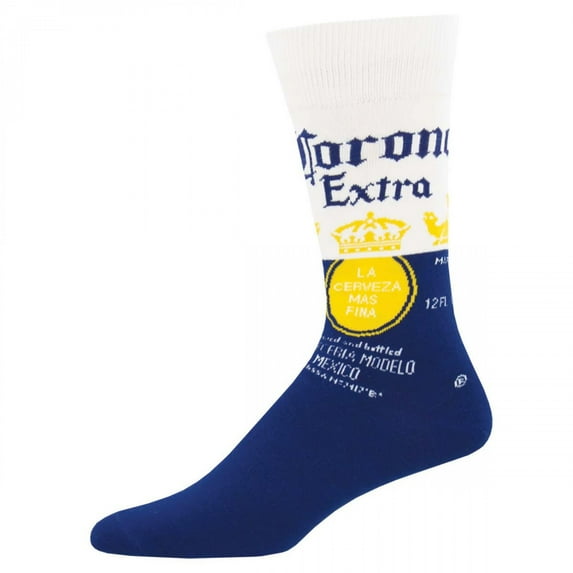 Corona Extra Blue and White Classic Logo Men's Socks Size 13-16