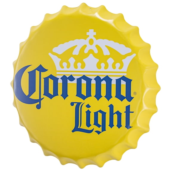 Corona Extra Bottle Cap Shaped Beer Wall Decor 16"