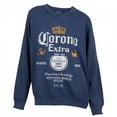 thumbnail image 1 of Corona Extra Label Women's Mineral Wash Crew Neck Fleece-Medium, 1 of 1