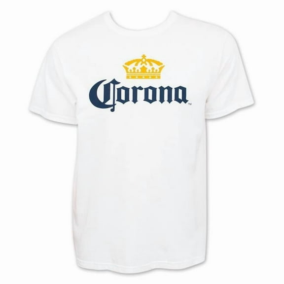 Corona Extra  Corona Extra Mens White Beer Logo T-Shirt - Large