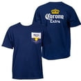 thumbnail image 1 of Corona Extra Front and Back Label Pocket T-Shirt-Large, 1 of 3