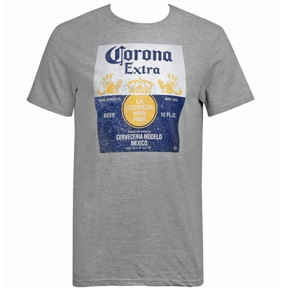 Corona Extra Graphic Print Men's T-Shirt - 2XLT