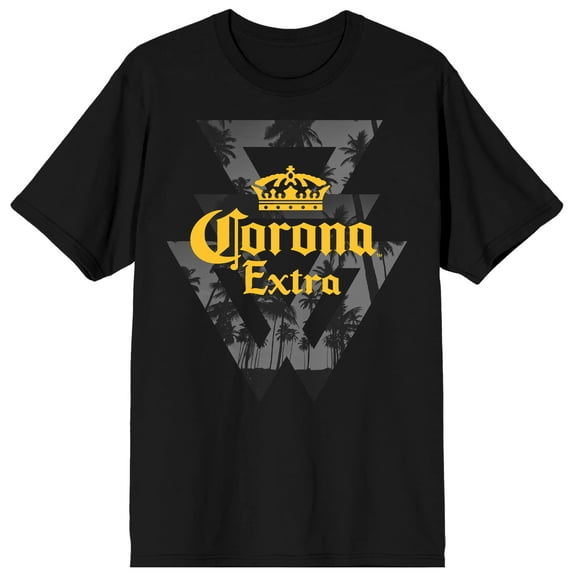 Corona Extra Juniors Black Shirt Palm Tree TShirt-XS-XXL