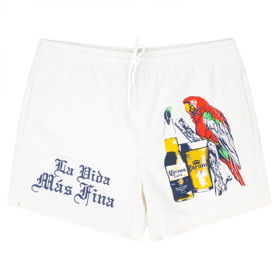 Corona Extra La Vida Mas Fina Parot Board Shorts-Large (36-38)