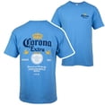 thumbnail image 1 of Corona Extra Label Carolina Blue Front and Back Print T-Shirt-Small, 1 of 3