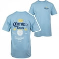 thumbnail image 1 of Corona Extra Label Light Blue Front and Back Print T-Shirt-Large, 1 of 3