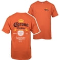 thumbnail image 1 of Corona Extra Label Orange Front and Back Print T-Shirt-Small, 1 of 3