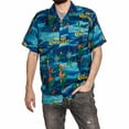 thumbnail image 1 of Corona Extra Message in a Bottle Floral Mosaic Hawaiian Button Up Shirt-3XLarge, 1 of 1