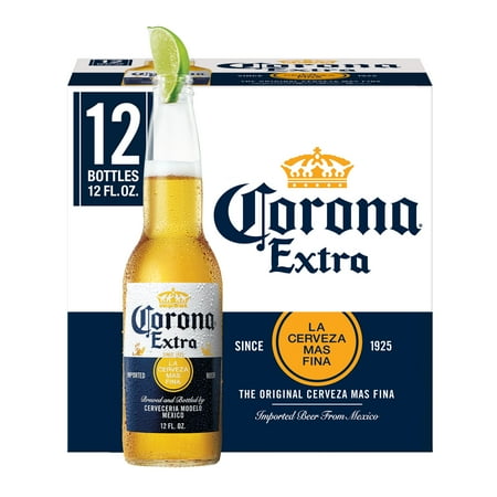 Corona Extra Mexican Lager Import Beer, 12 Pack 12 fl. oz. Bottles, 4.6% ABV