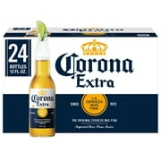Corona Extra Mexican Lager Import Beer, 24 pack 12 fl. oz. Bottles, 4.6% ABV