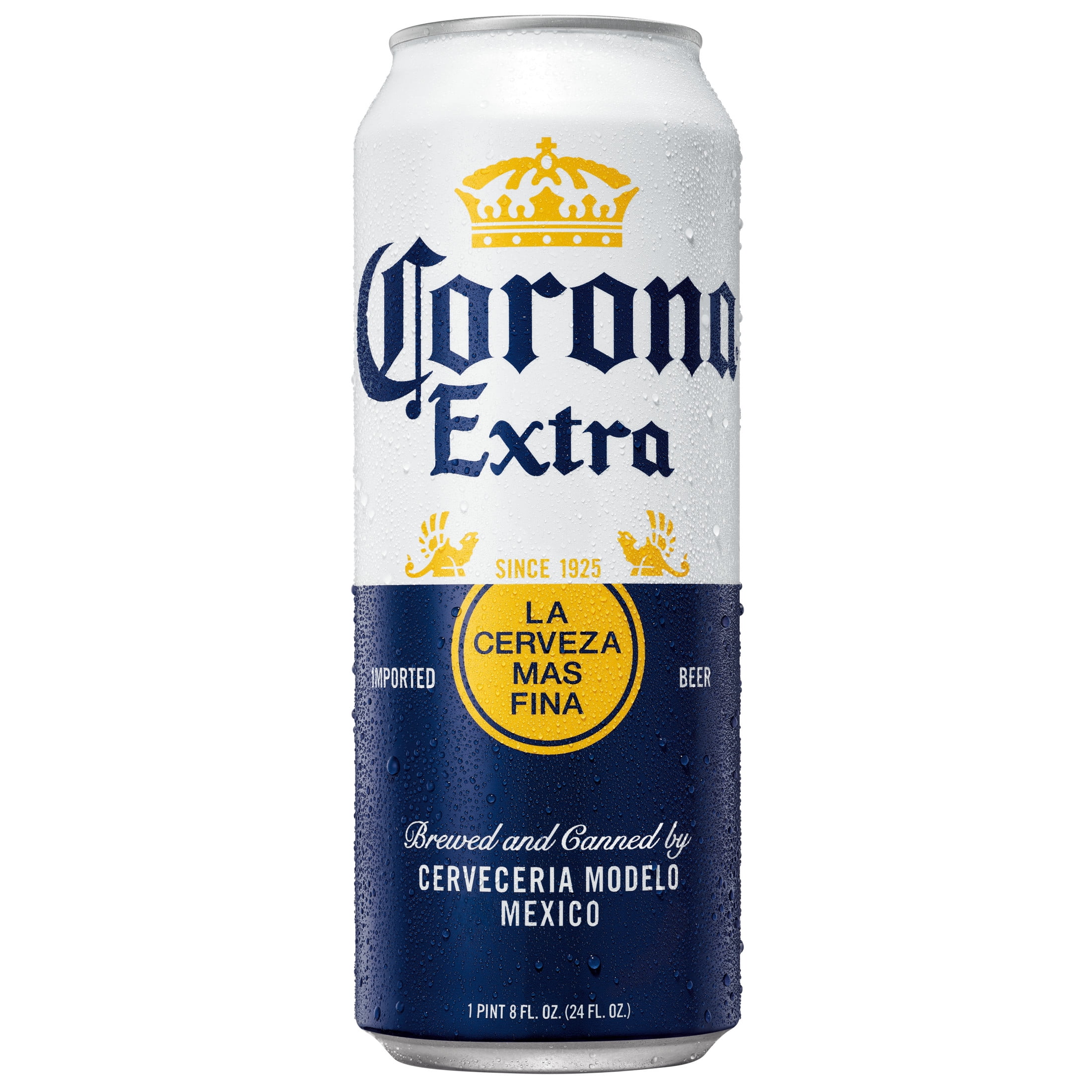 Corona Extra Mexican Lager Import Beer, 24 fl. oz. Single Beer Can, 4.6% ABV