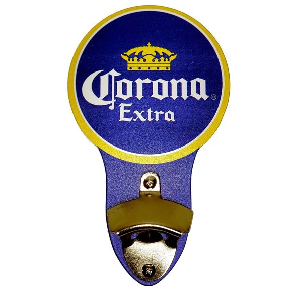 Corona Extra Yellow Circle Metal Sign Bottle Opener