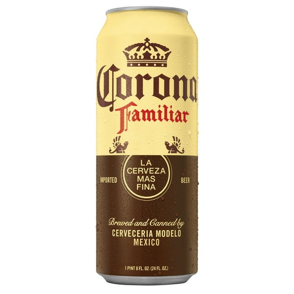 Corona Familiar Mexican Lager Imported Beer, 24 fl. oz. Can Beer, 4.8% ABV